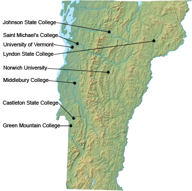 Vermont Map of VGN Sites